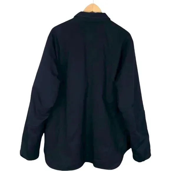 DOCKERS MEN'S Alpha Khaki Smart Flex Black Button Up Long Sleeve Jacket US XL - Picture 3 of 8